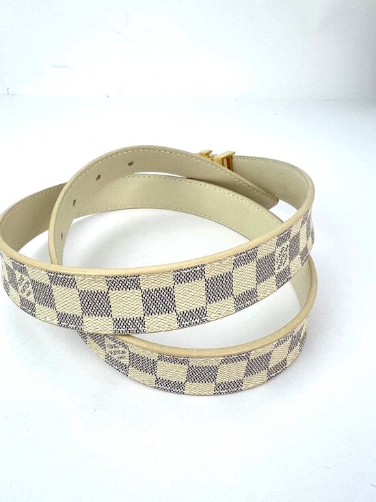 Louis Vuitton LV Initiales 25mm Reversible Damier Azur Belt 80/32 main image 16